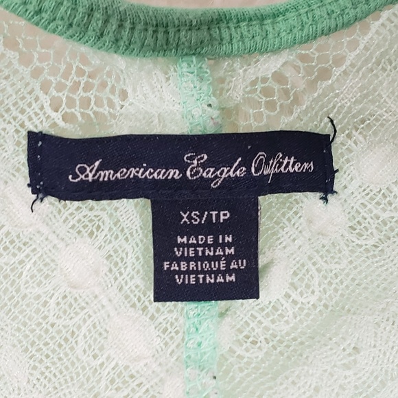 SOLD-AEO Tank Top Lace Back Size XS - Picture 4 of 8